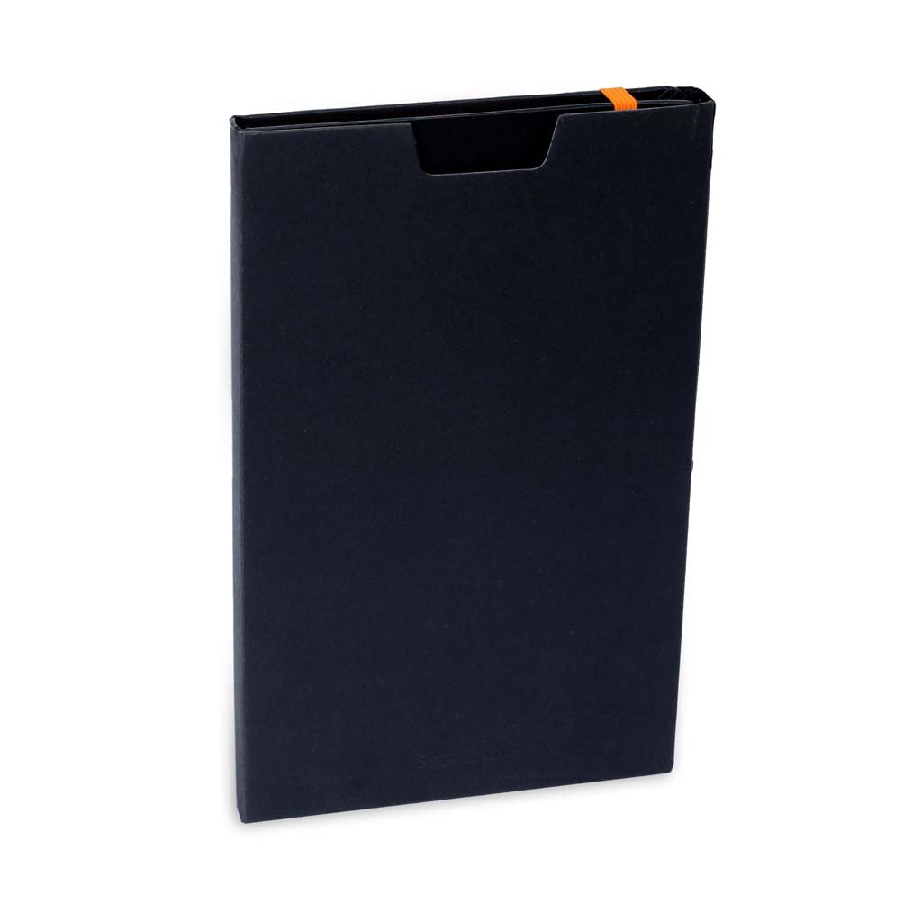 SUKH - SANTHOME A5 Hardcover Ruled Notebook Black-Orange - Image 7