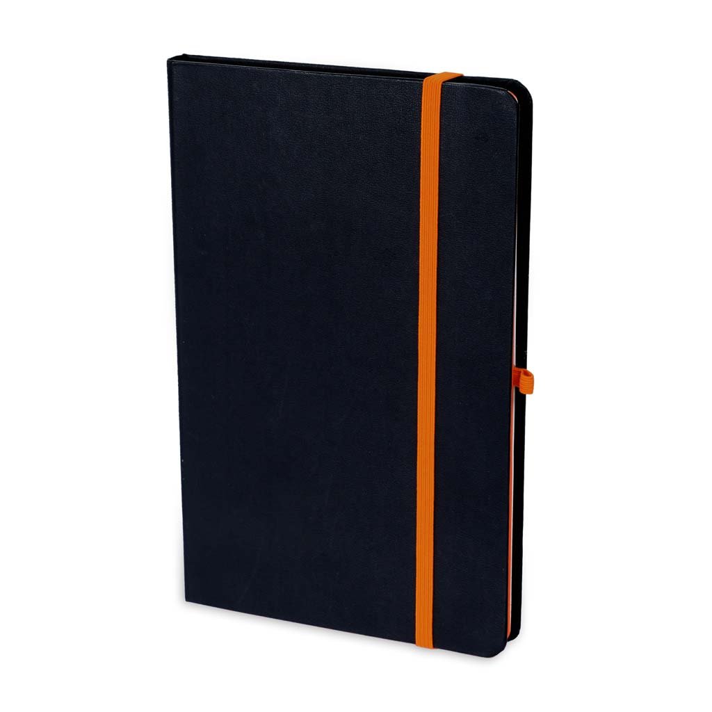 SUKH - SANTHOME A5 Hardcover Ruled Notebook Black-Orange - Image 8
