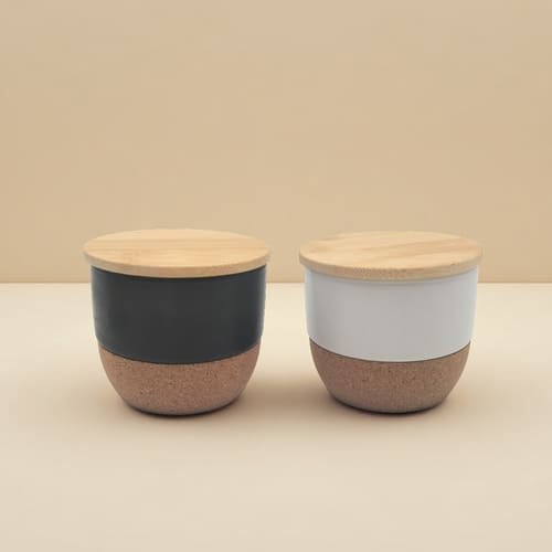 RAAHA - Arabic Oudh Scented Candle in Ceramic Holder with Bamboo Lid - White - Image 7