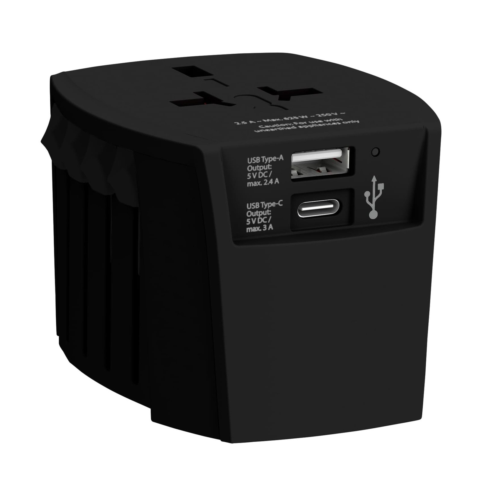 SKROSS World Travel Adapter MUV USB (AC) - USB & Type C ports - Black - Image 7