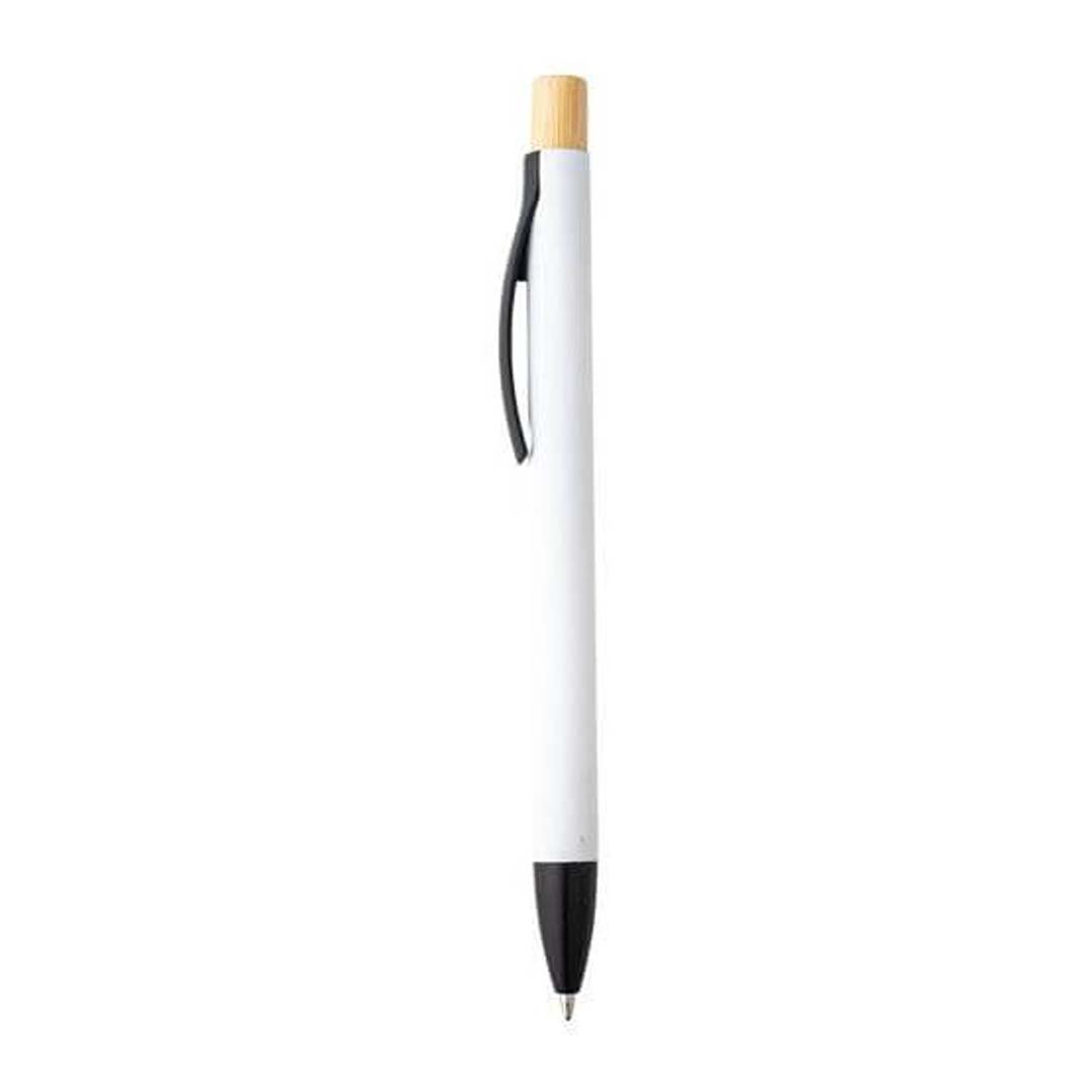BOLT - Aluminium Push Action Ballpen - White - Image 4