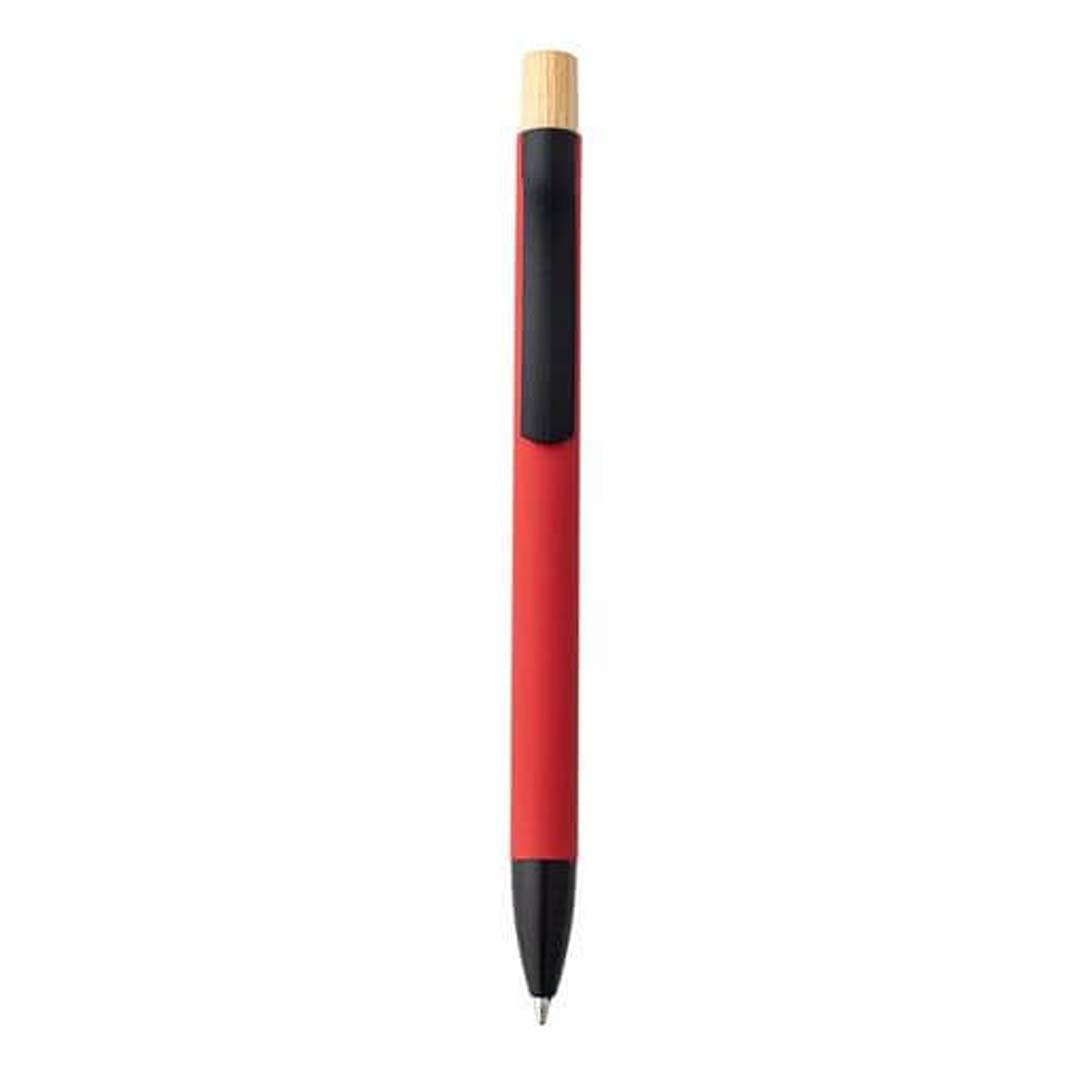 BOLT - Aluminium Push Action Ballpen - Red - Image 5