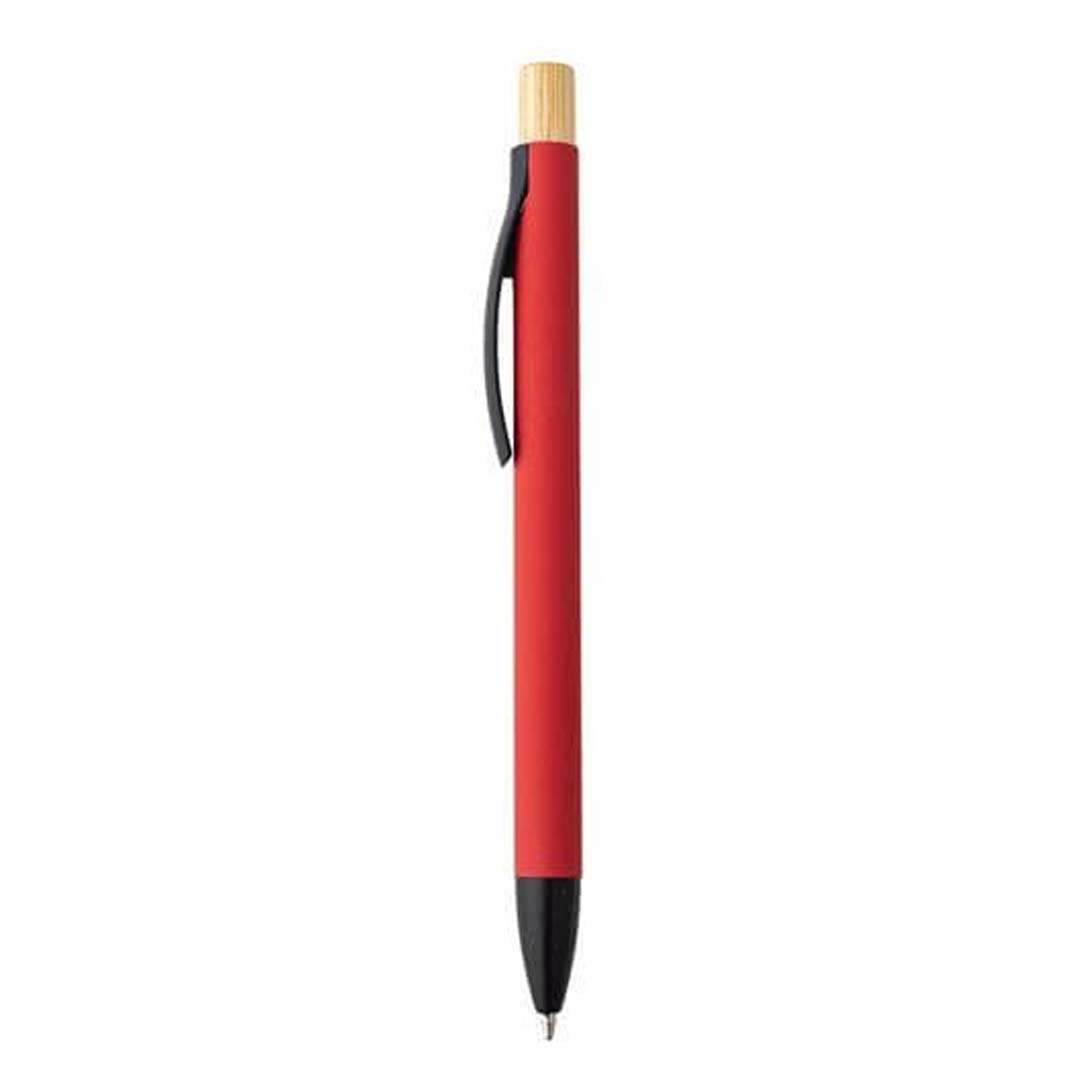 BOLT - Aluminium Push Action Ballpen - Red - Image 7