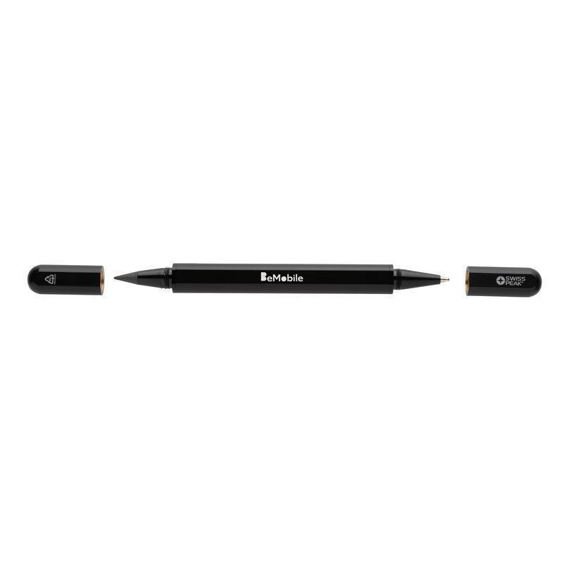 Swiss Peak® Storm RCS Recycled Aluminum Dual Tip Pen - Black - Image 11