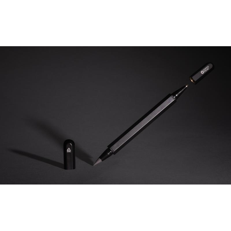 Swiss Peak® Storm RCS Recycled Aluminum Dual Tip Pen - Black - Image 12