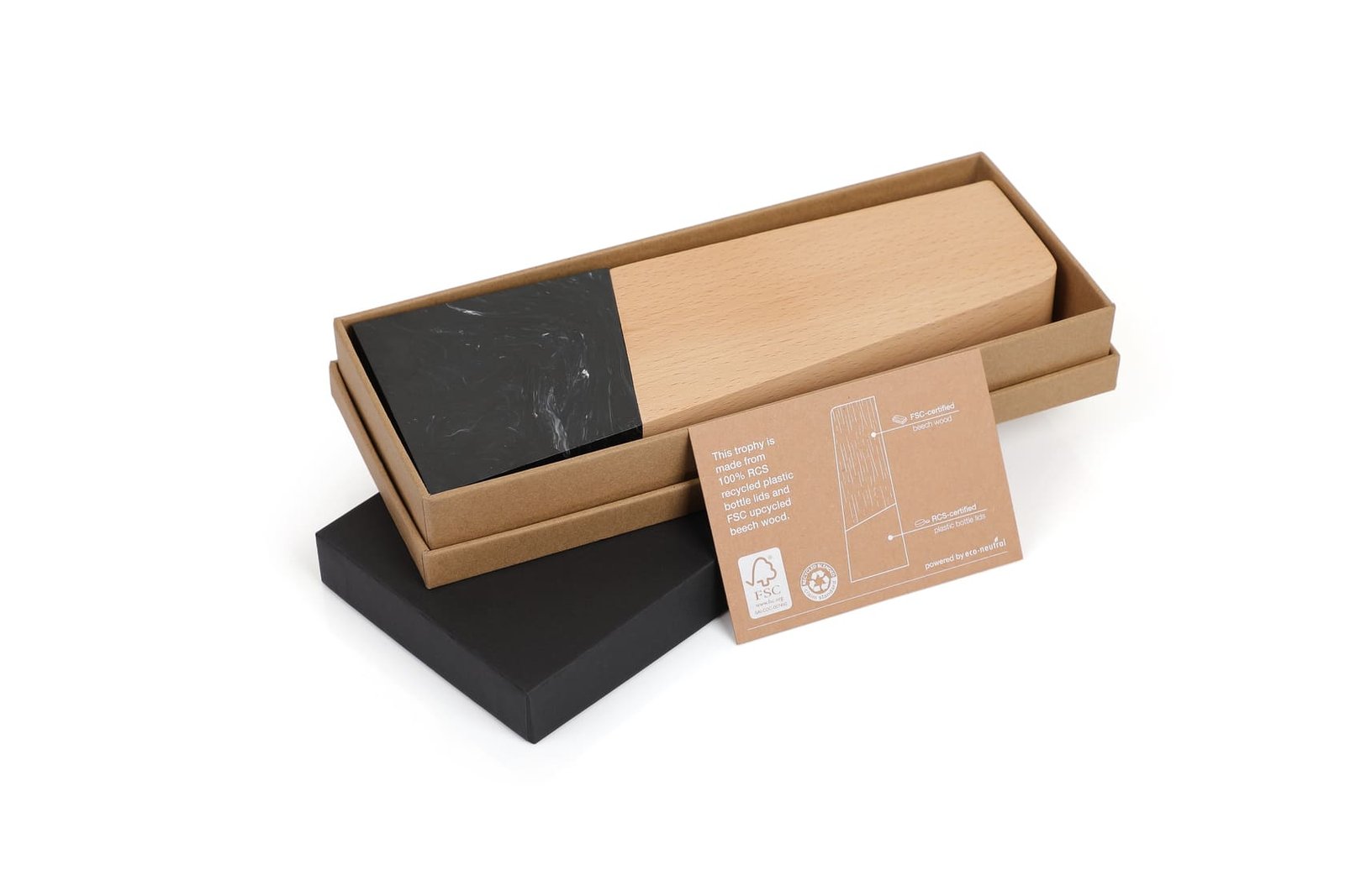 FARSO - Waste-to-Wins® Recycled Award - Black Swirl - Image 60