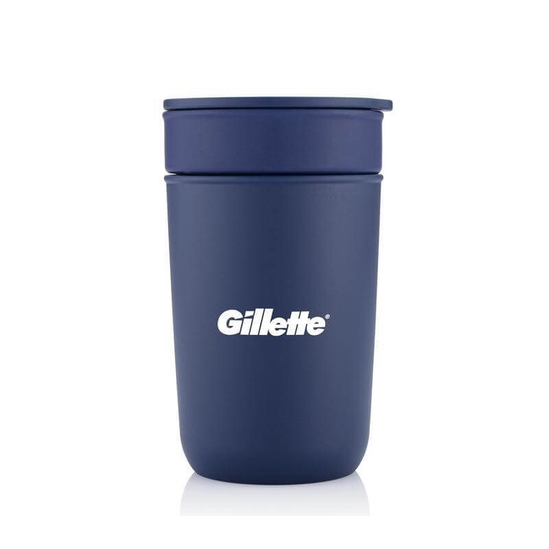 SAVONA - Hans Larsen Premium Ceramic Tumbler With Recycled Protective Sleeve - Blue - Image 3