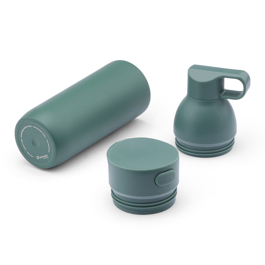 RUVO - CHANGE ZERO 2-in-1 Modular Hydration Gift Set - Dark Green - Image 5