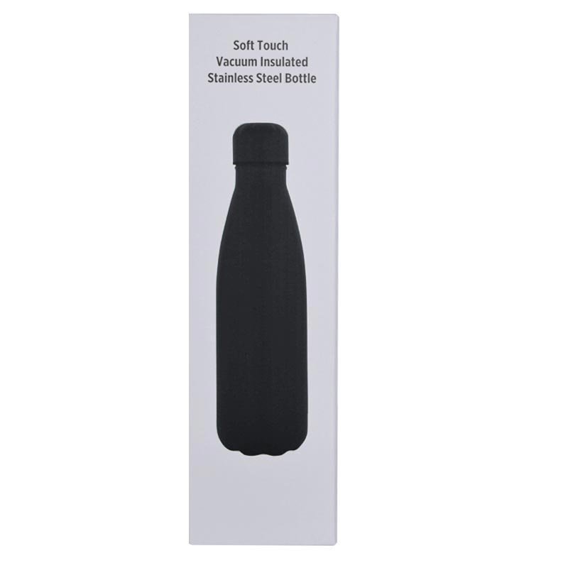 GRODNO - Soft Touch Insulated Water Bottle - Black - Image 12