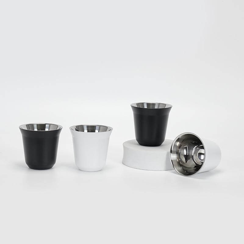 GAHWA - Hans Larsen Gift Set of 2 Premium Arabic Coffee Cups - White - Image 16