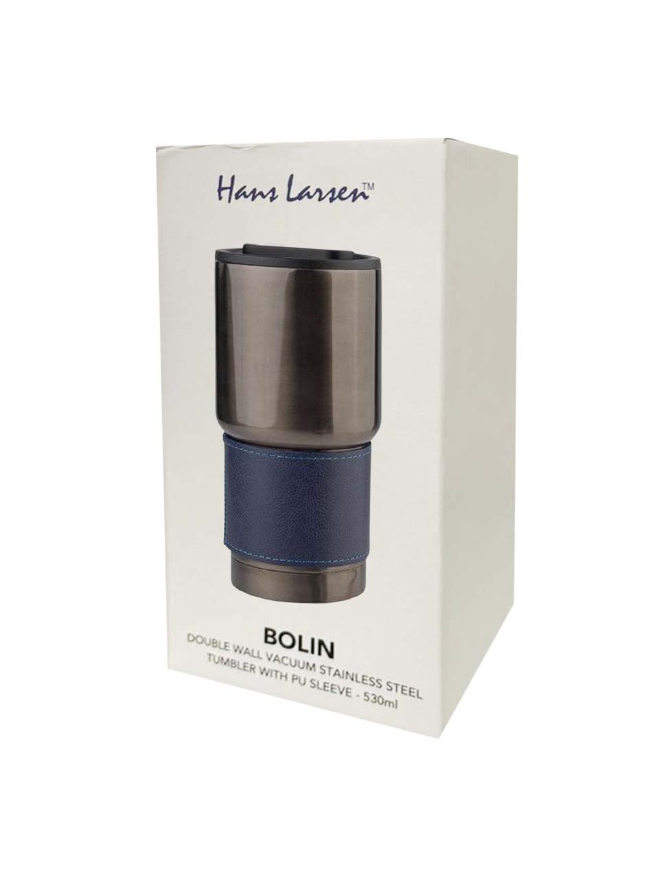 BOLIN - Hans Larsen Insulated Tumbler with Grip Sleeve 530ml - Blue - Image 16