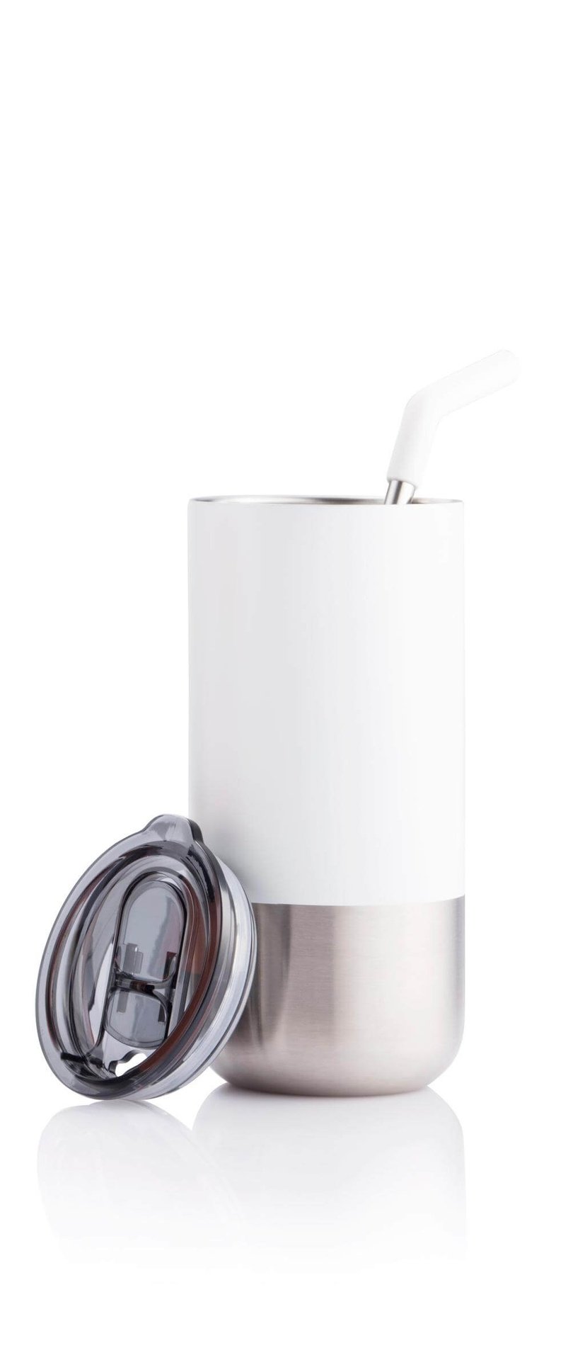 BORCULO - CHANGE Collection Insulated Tumbler with Reusable Straw - White - Image 13