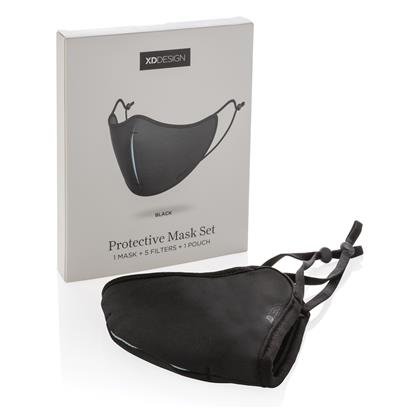 TALSI - XDDESIGN Protective Face Mask Set - Black (Anti-viral) - Image 16