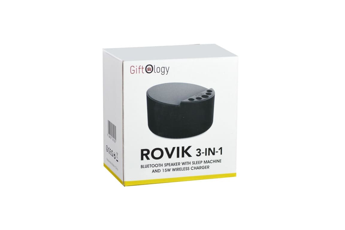 ROVIK - Giftology 3-in-1 Bluetooth Speaker with Sleep Machine and 15W Wireless Charger - Black - Image 18