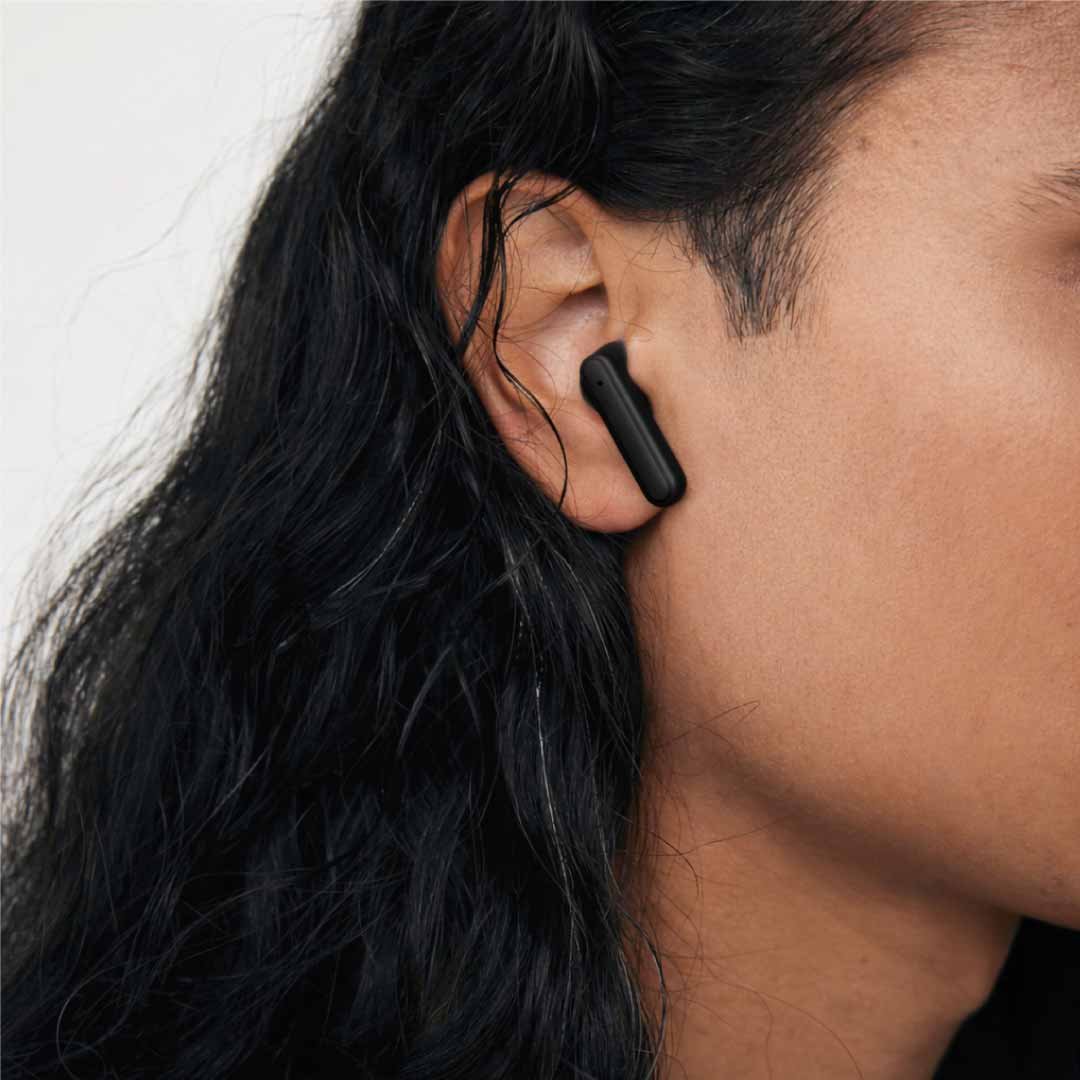 TUNEVO RCS recycled plastic wireless earbuds - Black - Image 18