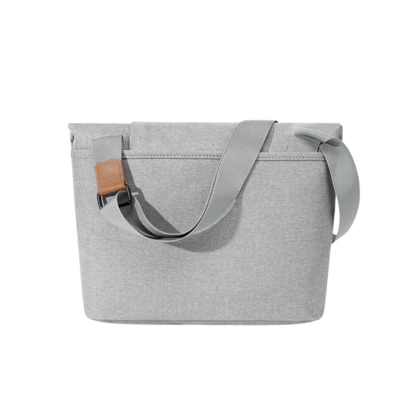 LORETTO - SANTHOME 2-in-1 Messenger & Tote Bag - Light Grey - Image 10