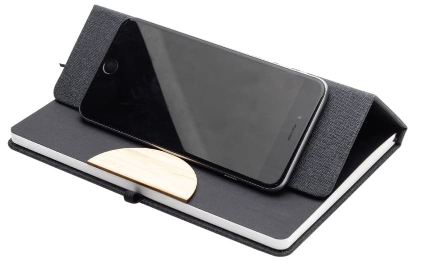 STADE - A5 Hard Cover Notebook with Folding Phone Stand - Image 10