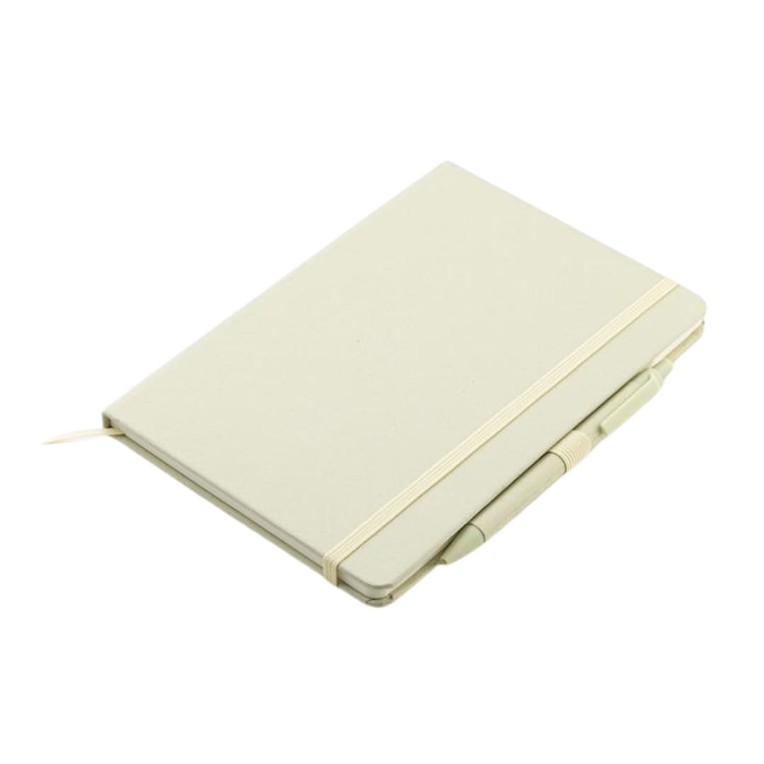 ABULA - eco-neutral® A5 Hard Cover Notebook & Pen Set - Kiwi Paper - Image 20