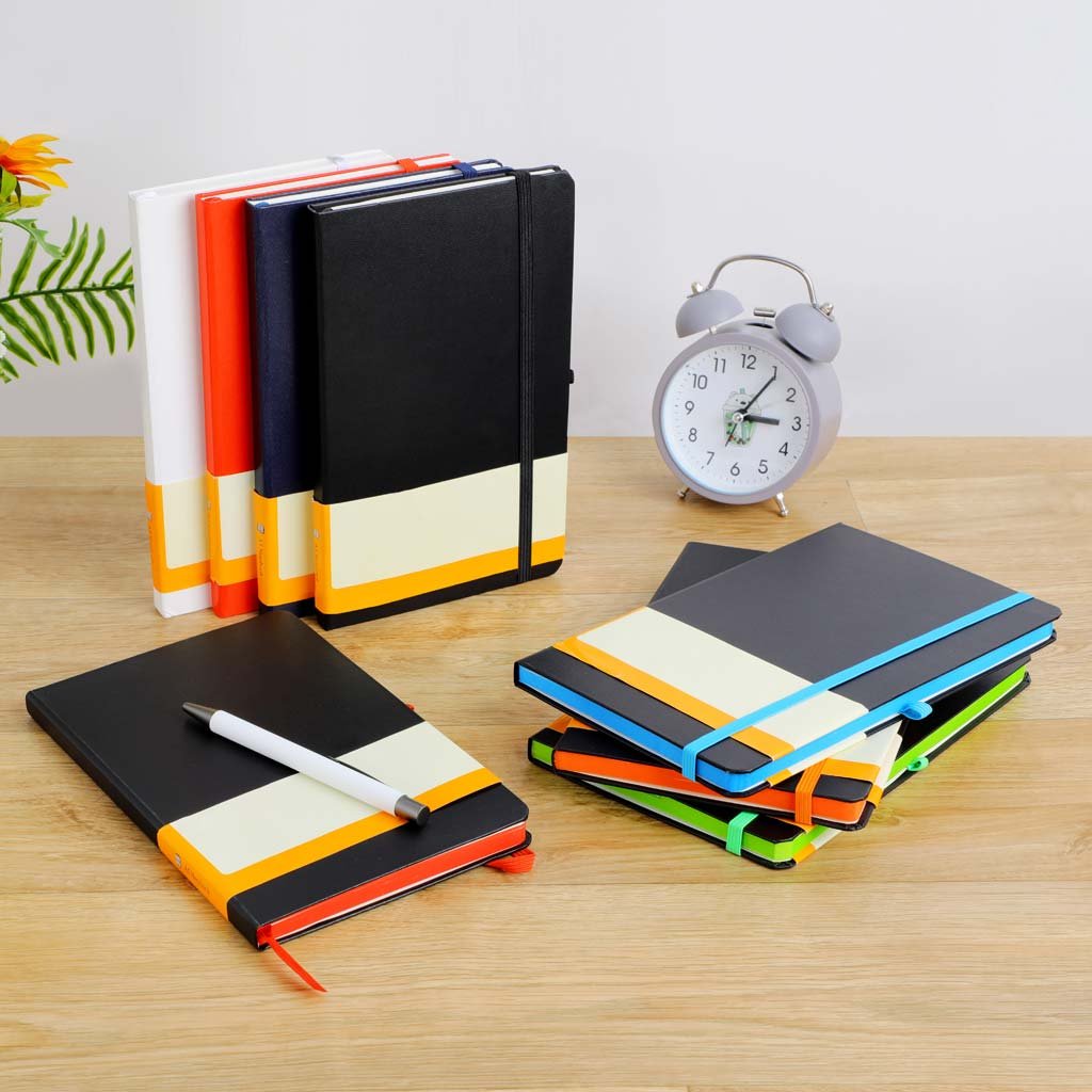 SUKH - SANTHOME A5 Hardcover Ruled Notebook Black-Blue - Image 16