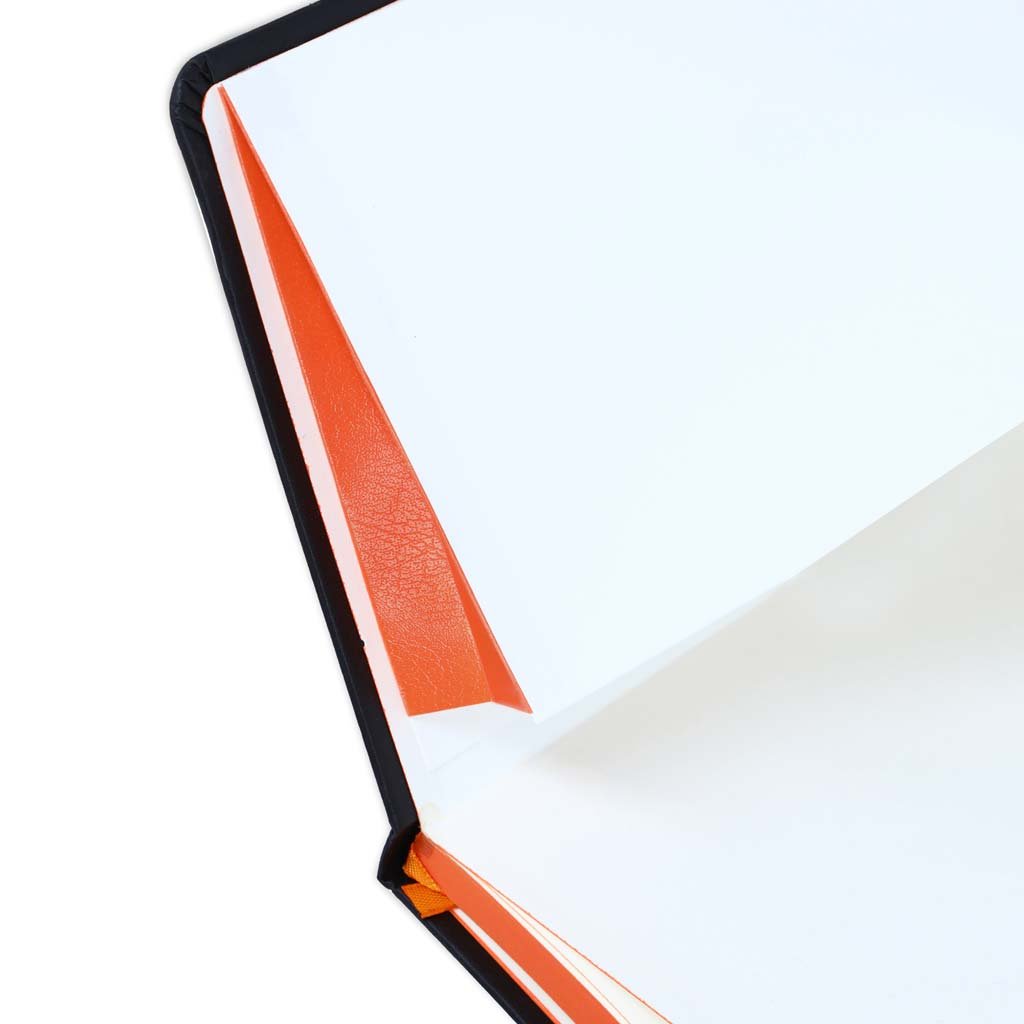 SUKH - SANTHOME A5 Hardcover Ruled Notebook Black-Orange - Image 14