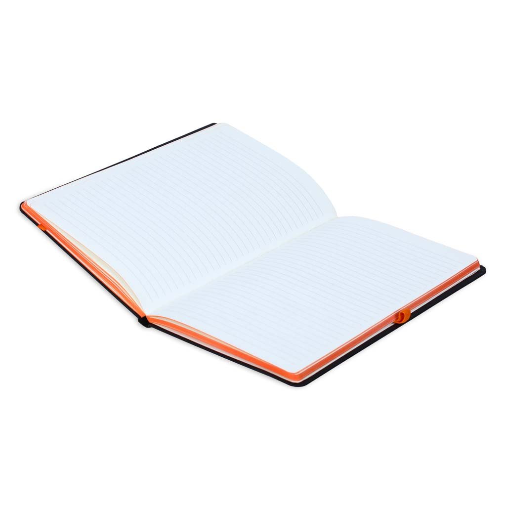 SUKH - SANTHOME A5 Hardcover Ruled Notebook Black-Orange - Image 15