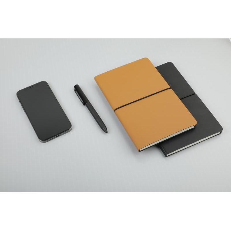 PEJA - Santhome A5 Recycled PU Soft Cover Notebook - Black - Image 6