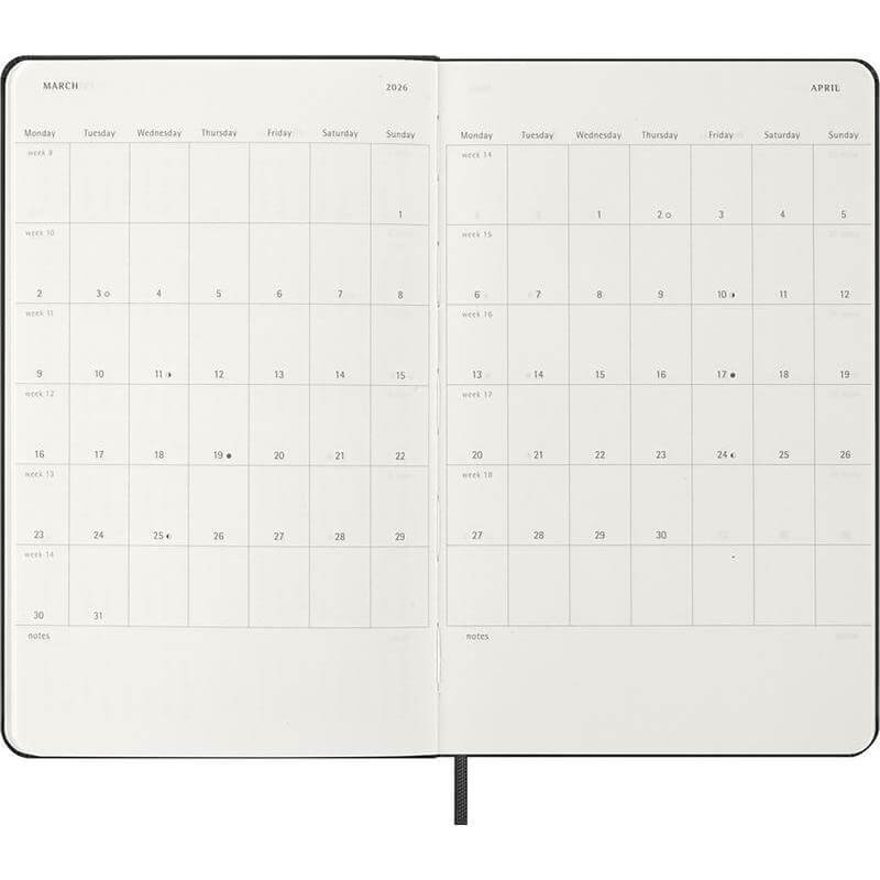 Moleskine 2026 Daily 12M Planner - Hard Cover - Large - Image 17