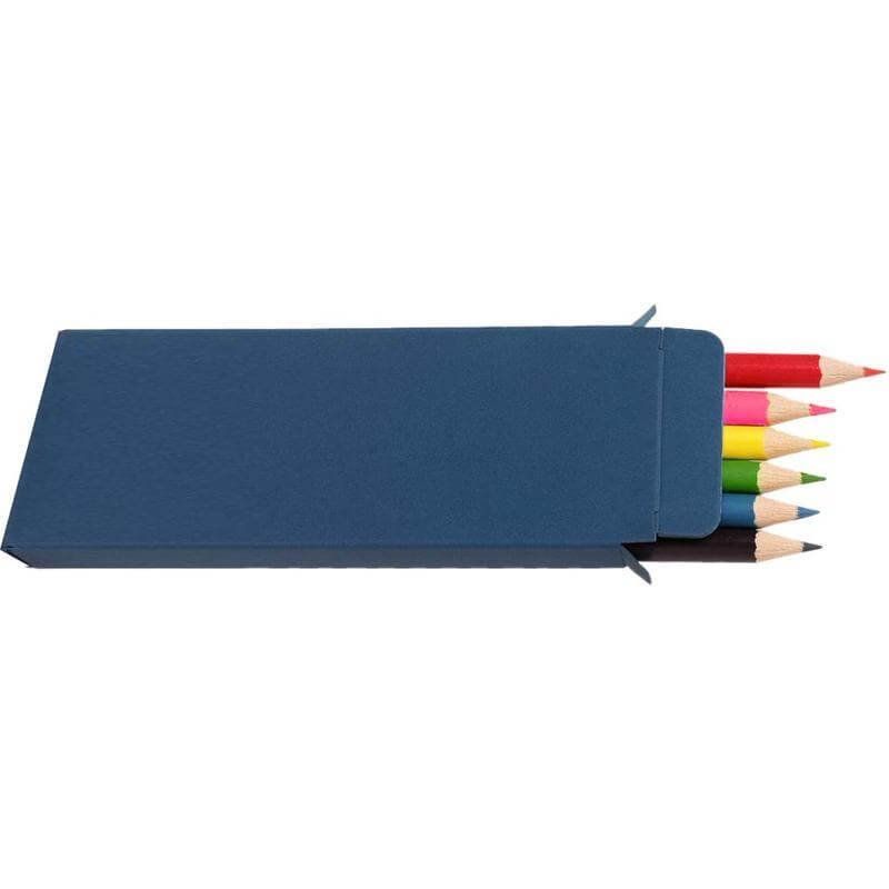 ORBE - Giftology Set of 6pcs Color Pencils in Denim Paper Box - Image 12
