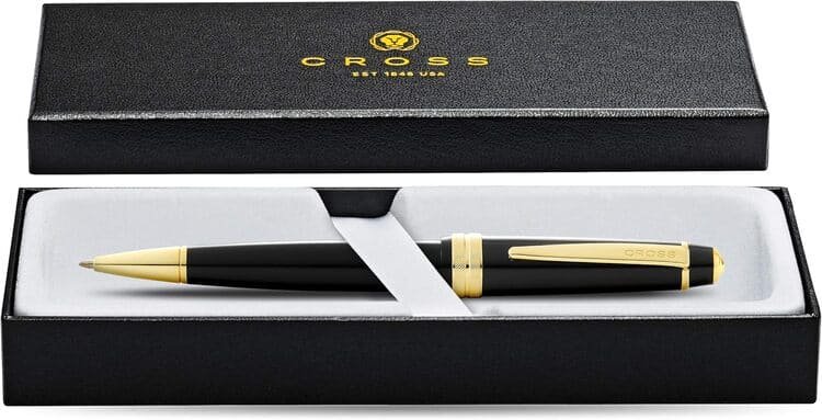 Cross Bailey Light™ Polished Black Resin and Gold Tone Ballpoint Pen - Image 17