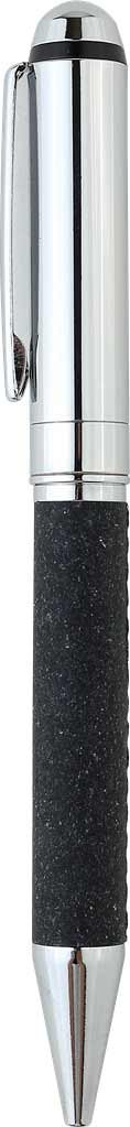 KORU - eco-neutral Metal Pen with Recycled Leather Barrel - Black - Image 13