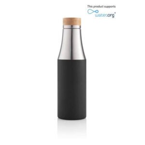 R-BREDA - CHANGE Collection Recycled Insulated Water Bottle - Black