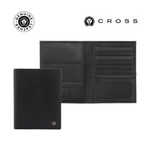 CROSS Soft Grain Leather 9CC Passport Travel Wallet - Black