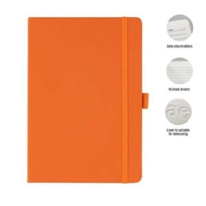 JURSI - Giftology A5 PU Notebook with Pen Loop - Orange