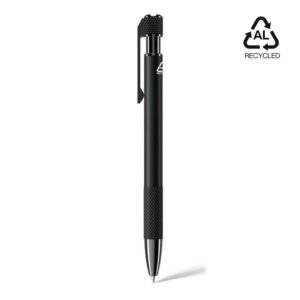 PILA - Recycled Aluminium Ballpoint Pen - Black