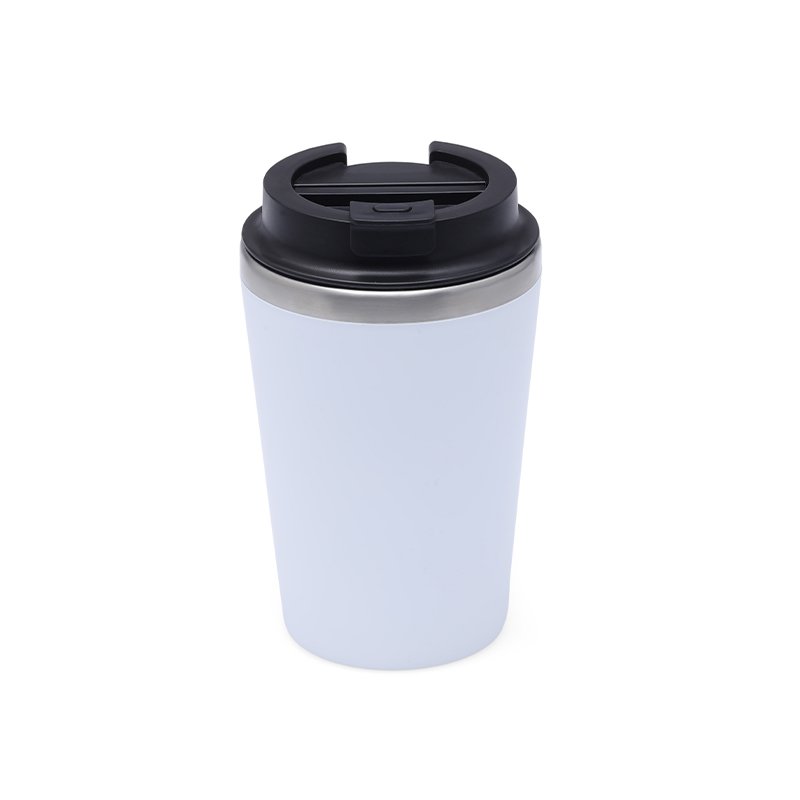 MOSS - Giftology Steel/PP Double Wall Tumbler - 350ml - White