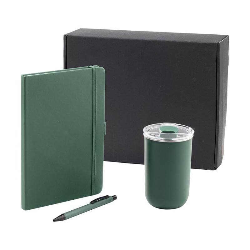 HEVIZ - Giftology Set of Tumbler, A5 Notebook and Pen - Green
