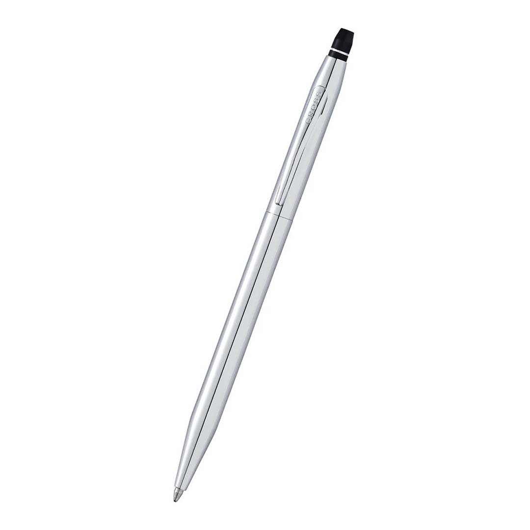 Cross Click™ Chrome Ballpoint Pen with Classic White Journal Gift Set - Image 5