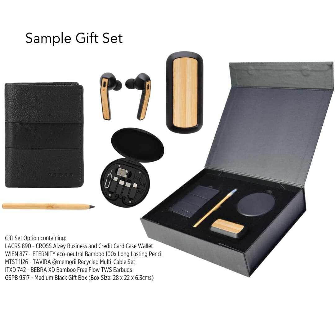 Gift Set Packaging with Magnet Closing (Medium) - Black - Image 4