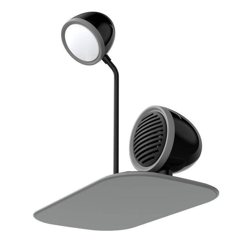 VEERE - @memorii 3 in 1 Wireless Charger Lamp with Speaker - Black - Image 7