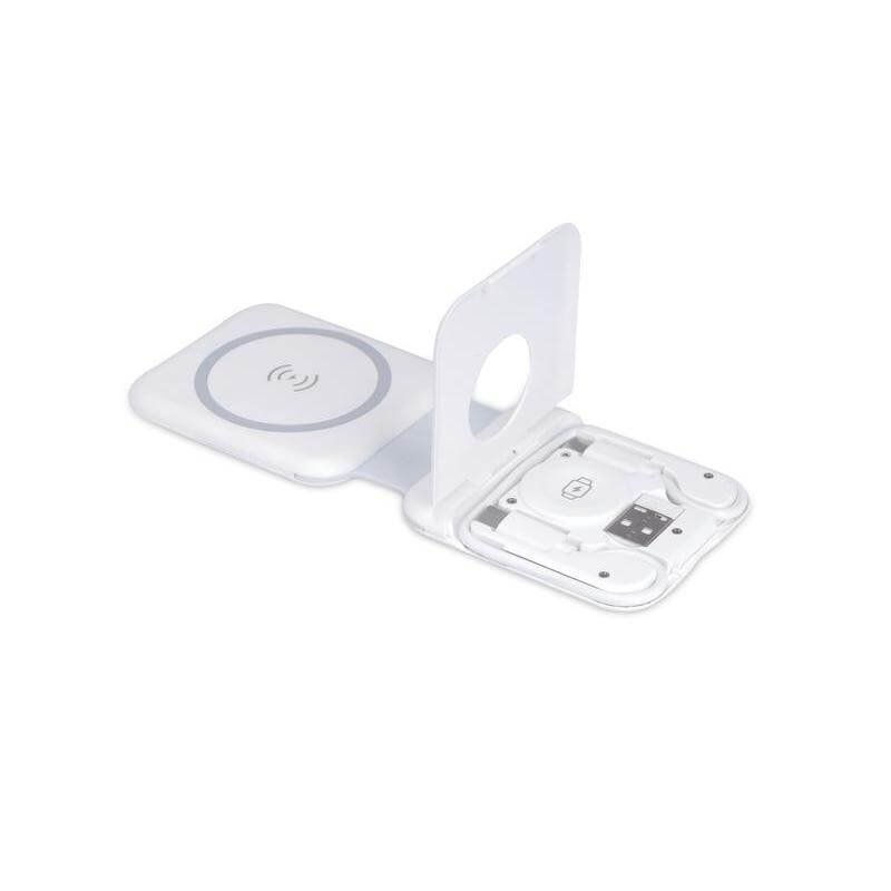 TURIN - @memorii Foldable Wireless Charger and Multicable Set - White - Image 8