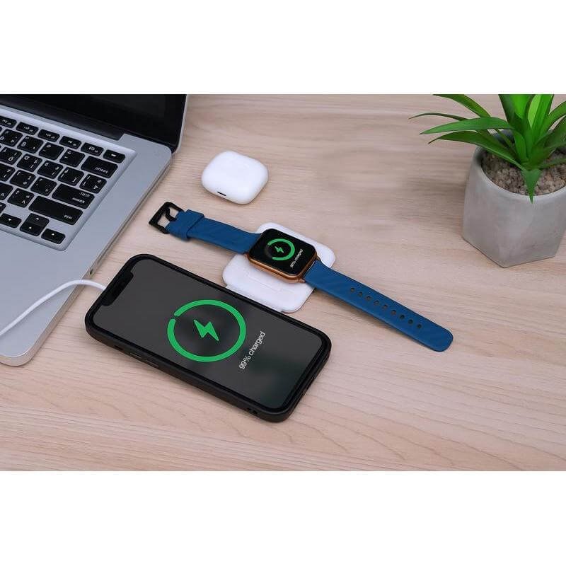 TURIN - @memorii Foldable Wireless Charger and Multicable Set - White - Image 12