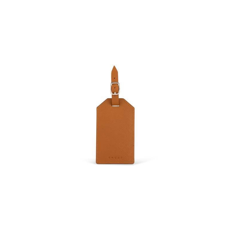 CROSS Saffiano Leather Luggage Label - Mocha - Image 2