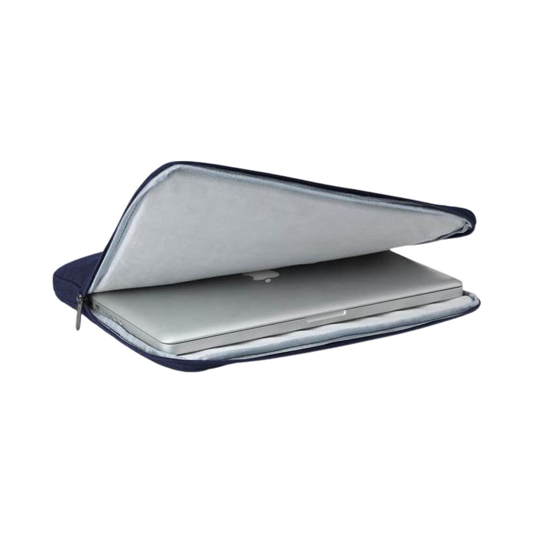SALCEA - Santhome® 15" Laptop Sleeve - Navy Blue/Tan - Image 7