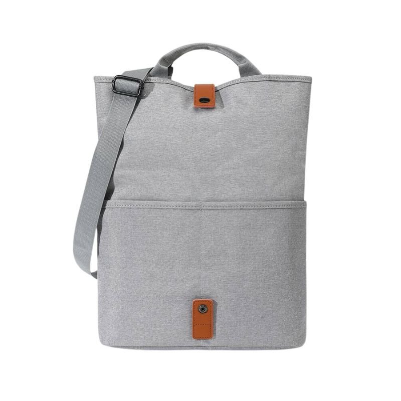 LORETTO - SANTHOME 2-in-1 Messenger & Tote Bag - Light Grey - Image 3