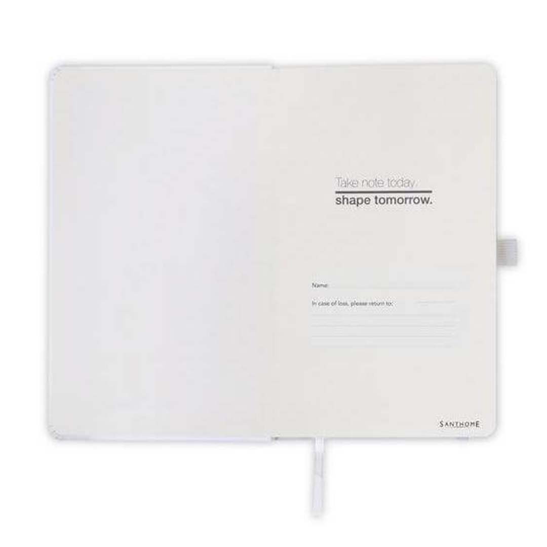 BARON - Santhome Expanded A5 Hard Cover Notebook - White - Image 2
