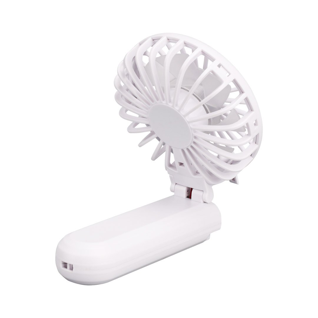 ROTO - Rechargeable Handheld Fan with Foldable Desk Stand - White - Image 8