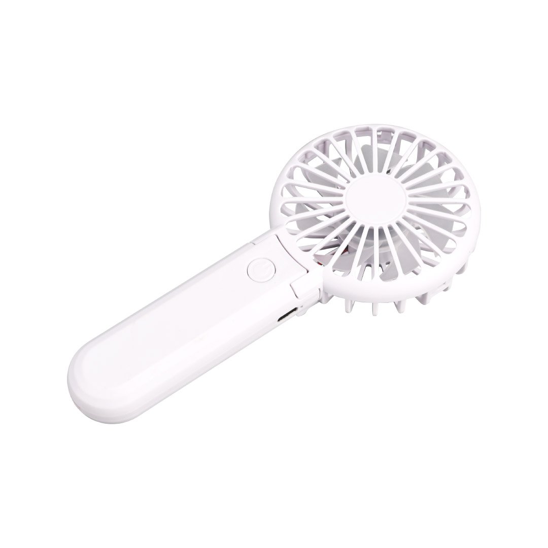 ROTO - Rechargeable Handheld Fan with Foldable Desk Stand - White - Image 9