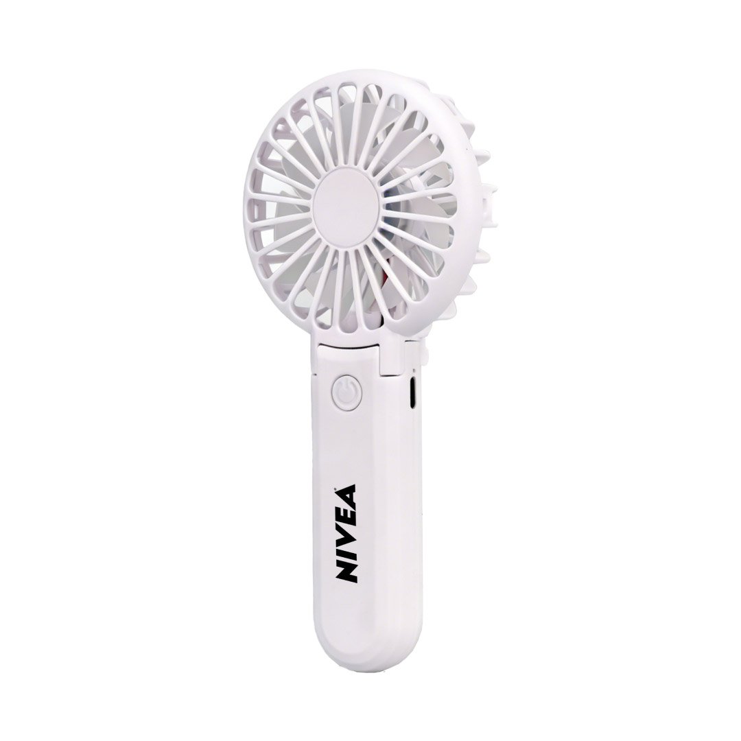 ROTO - Rechargeable Handheld Fan with Foldable Desk Stand - White - Image 10