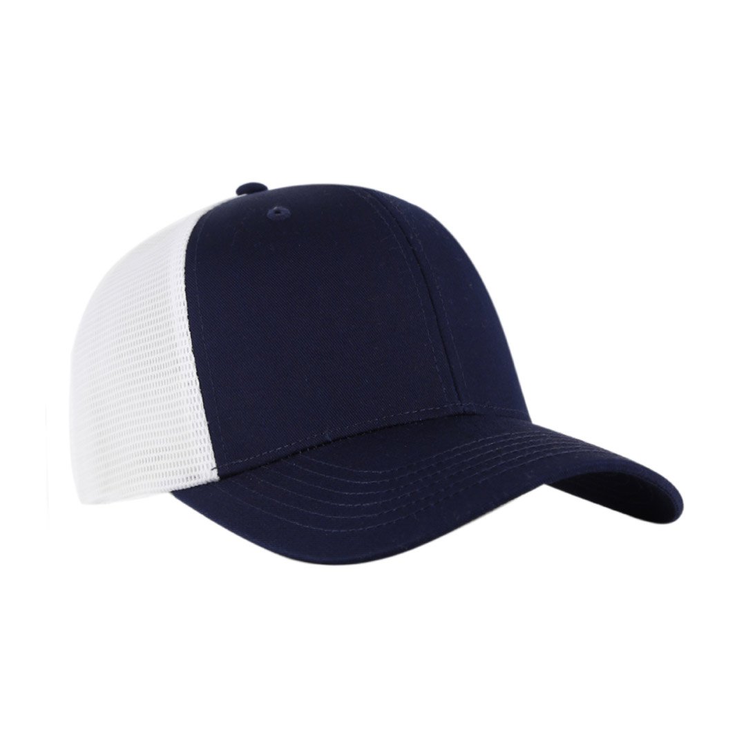 SWIFT - Santhome 6 Panel Trucker Cap - Navy / White - Image 4