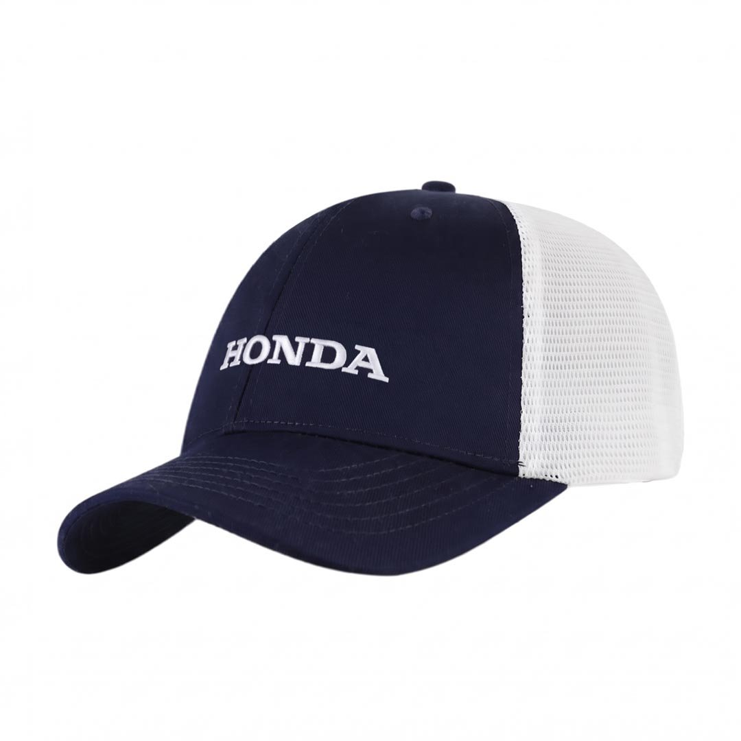 SWIFT - Santhome 6 Panel Trucker Cap - Navy / White - Image 5